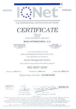 ISO 9001 MASA International
